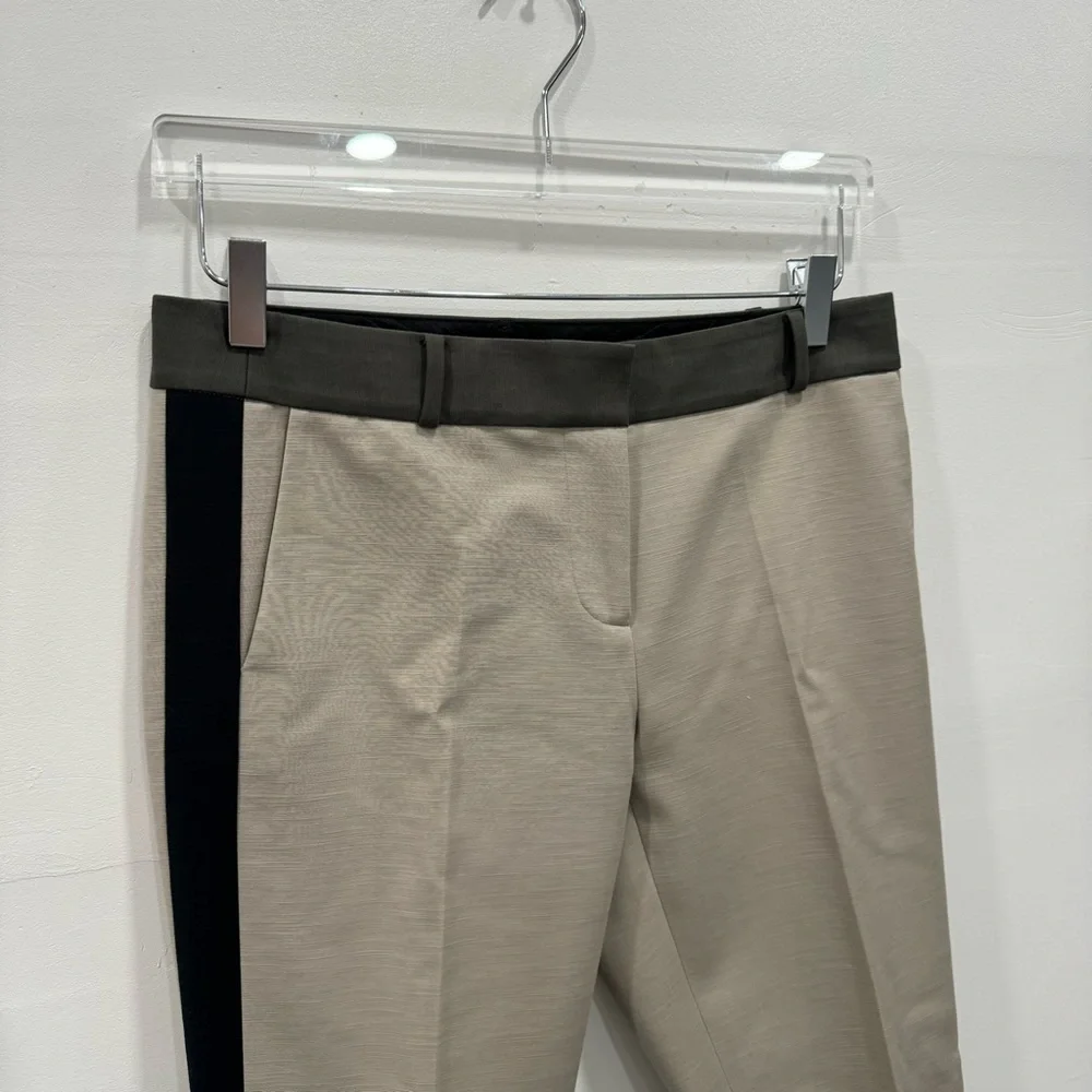 Kate Spade Margaux Tuxedo Stripe Trouser Pants Cotton Size 4